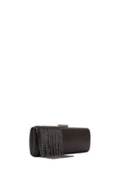 Women's Black Accessory Detailed Long Chain Strap Mini Clutch Bag | Derimod Women's Black Accessory Detailed Long Chain Strap Mini Clutch Bag | Derimod