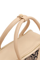 Woman Cream Long Strap Printed Shoulder Bag | Derimod Woman Cream Long Strap Printed Shoulder Bag | Derimod