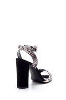 Women's Snakeskin Patterned Heeled Shoes | Derimod Women's Snakeskin Patterned Heeled Shoes | Derimod