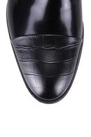 Kroko Desenli Erkek Deri Ayakkabı | Derimod Kroko Desenli Erkek Deri Ayakkabı | Derimod