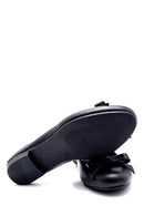 Women's Leather Bow Detailed Ballerinas | Derimod Women's Leather Bow Detailed Ballerinas | Derimod