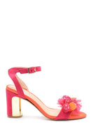 Women's Leather Accessory Detailed Heeled Shoes | Derimod Women's Leather Accessory Detailed Heeled Shoes | Derimod