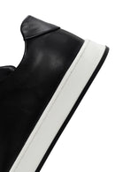 Men's Black Lace-up Leather Sneaker | Derimod Men's Black Lace-up Leather Sneaker | Derimod