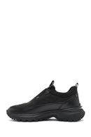 Erkek Siyah Bağcıklı Nubuk Deri Sneaker | Derimod Erkek Siyah Bağcıklı Nubuk Deri Sneaker | Derimod