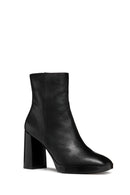 Geox Kadın Siyah Teulada Fermuarlı Kalın Topuklu Deri Bot | Derimod Geox Kadın Siyah Teulada Fermuarlı Kalın Topuklu Deri Bot | Derimod