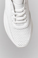 Dolgu Topuklu Kadın Deri Spor Ayakkabı | Derimod Dolgu Topuklu Kadın Deri Spor Ayakkabı | Derimod