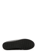 Women's Black Leather Casual Sneaker | Derimod Women's Black Leather Casual Sneaker | Derimod