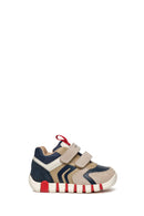 Geox Baby Boy Beige Iupidoo Strappy Leather Sneakers | Derimod Geox Baby Boy Beige Iupidoo Strappy Leather Sneakers | Derimod