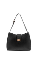 Geox Kadın Siyah Solangy Deri Omuz Çantası | Derimod Geox Kadın Siyah Solangy Deri Omuz Çantası | Derimod