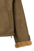 St Anton Kadın Taba Oversize Teddy Mont | Derimod St Anton Kadın Taba Oversize Teddy Mont | Derimod