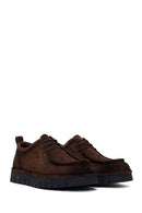 Male Brown Lace-Up Thick-Soled Suede Casual Shoes | Derimod Male Brown Lace-Up Thick-Soled Suede Casual Shoes | Derimod