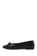 Woman Black Buckled Leather Ballet Flat | Derimod Woman Black Buckled Leather Ballet Flat | Derimod