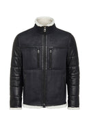 Zermatt Men's Black Teddy Coat | Derimod Zermatt Men's Black Teddy Coat | Derimod