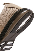 Erkek Vizon Kalın Tabanlı Nubuk Detaylı Bağcıklı Kumaş Sneaker | Derimod Erkek Vizon Kalın Tabanlı Nubuk Detaylı Bağcıklı Kumaş Sneaker | Derimod