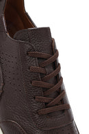 Erkek Kahverengi Bağcıklı Kalın Tabanlı Deri Casual Sneaker | Derimod Erkek Kahverengi Bağcıklı Kalın Tabanlı Deri Casual Sneaker | Derimod