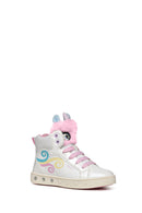 Geox Kız Çocuk Beyaz Skylin Bağcıklı Desenli Bilekli Sneaker | Derimod Geox Kız Çocuk Beyaz Skylin Bağcıklı Desenli Bilekli Sneaker | Derimod