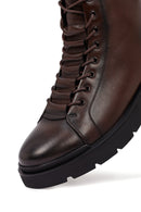 Male Brown Zip Closure Leather Casual Boots | Derimod Male Brown Zip Closure Leather Casual Boots | Derimod