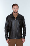 Bruno (Plus) Erkek Siyah Deri Mont | Derimod Bruno (Plus) Erkek Siyah Deri Mont | Derimod