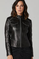 Molly Kadın Deri Ceket | Derimod Molly Kadın Deri Ceket | Derimod