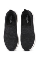 Derimod Zero Women's Black Thick Soled Fabric Sneaker | Derimod Derimod Zero Women's Black Thick Soled Fabric Sneaker | Derimod