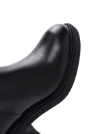 Women's Black Leather Zippered Boots | Derimod Women's Black Leather Zippered Boots | Derimod
