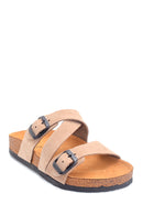 Women's Casual Leather Slippers | Derimod Women's Casual Leather Slippers | Derimod