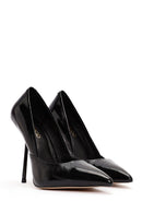 Kadın Siyah İnce Topuklu Deri Stiletto | Derimod Kadın Siyah İnce Topuklu Deri Stiletto | Derimod