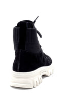 Women's Suede Leather Thick Soled Boots | Derimod Women's Suede Leather Thick Soled Boots | Derimod