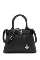 Kadın Siyah Uzun Askılı Kol Çantası | Derimod Kadın Siyah Uzun Askılı Kol Çantası | Derimod