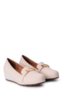 Kadın Dolgu Topuklu Tokalı Ayakkabı | Derimod Kadın Dolgu Topuklu Tokalı Ayakkabı | Derimod