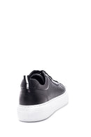 Men's Black Lace-up Leather Sneaker | Derimod Men's Black Lace-up Leather Sneaker | Derimod