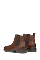 Geox Men's Brown Terence Leather Chelsea Boots | Derimod Geox Men's Brown Terence Leather Chelsea Boots | Derimod