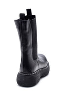 Women's Leather Thick Soled Long Chelsea Boots | Derimod Women's Leather Thick Soled Long Chelsea Boots | Derimod