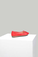 Kırmızı Kadın Deri Babet | Derimod Kırmızı Kadın Deri Babet | Derimod