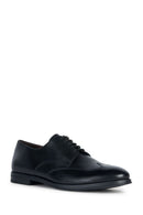 Geox Men's Black Decio Laced Leather Classic Shoes | Derimod Geox Men's Black Decio Laced Leather Classic Shoes | Derimod