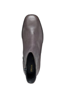 Geox Kadın Gri Teulada Fermuarlı Kalın Topuklu Deri Bot | Derimod Geox Kadın Gri Teulada Fermuarlı Kalın Topuklu Deri Bot | Derimod