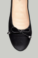 Siyah Kadın Deri Babet | Derimod Siyah Kadın Deri Babet | Derimod