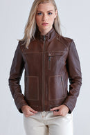 Zoey Kadın Deri Ceket | Derimod Zoey Kadın Deri Ceket | Derimod