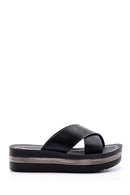 Women's Wedge Heeled Slippers | Derimod Women's Wedge Heeled Slippers | Derimod