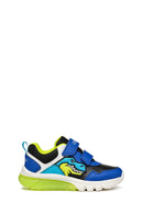 Geox Boy Blue Ciberdron Banded Patterned Light Detailed Sneaker | Derimod Geox Boy Blue Ciberdron Banded Patterned Light Detailed Sneaker | Derimod