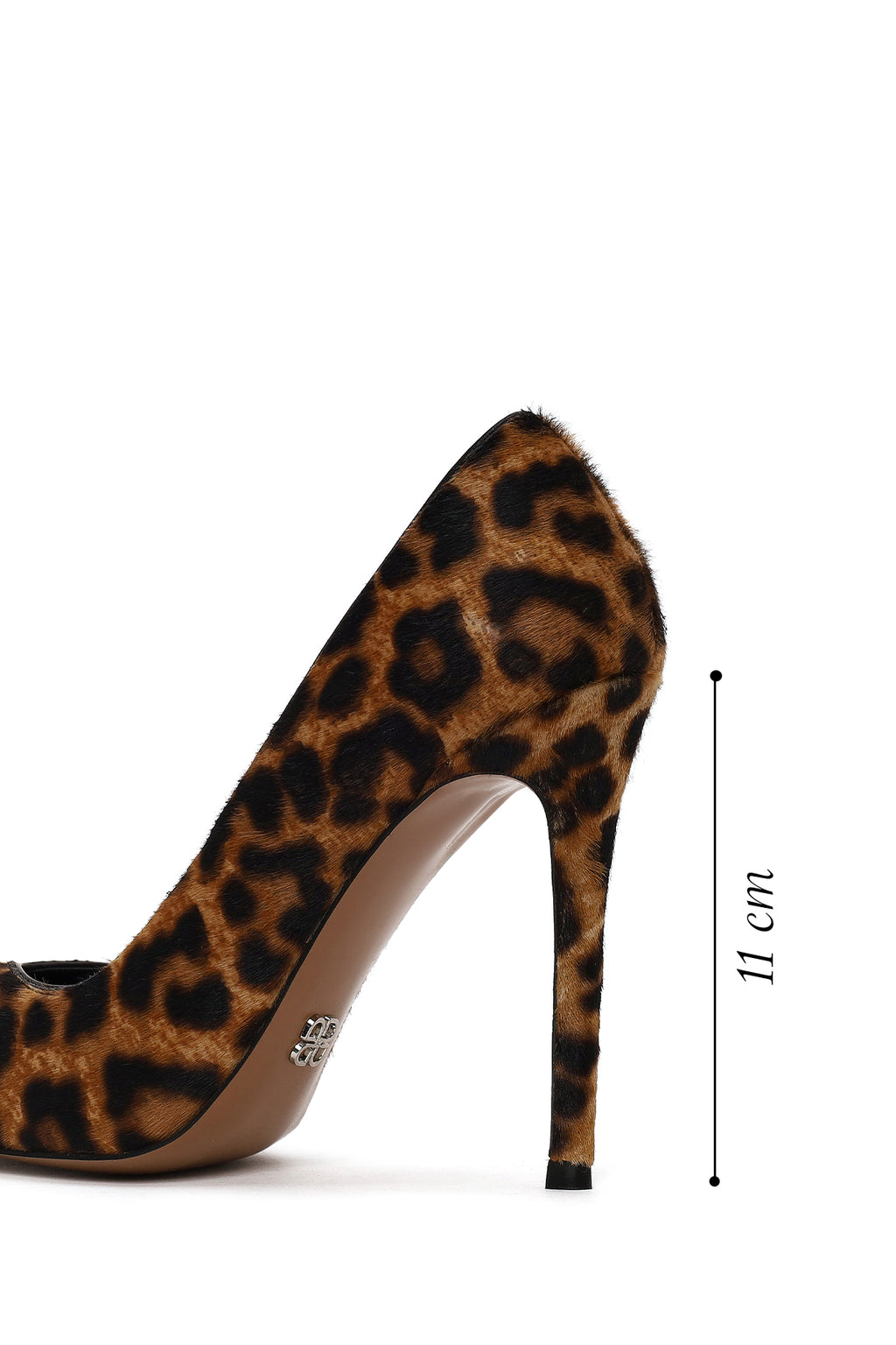 Kadın Leopar Yüksek İnce Topuklu Deri Stiletto