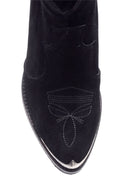 Women's Suede Leather Cowboy Boots | Derimod Women's Suede Leather Cowboy Boots | Derimod