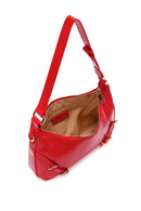 Women's Red Long Strap Patent Leather Shoulder Bag | Derimod Women's Red Long Strap Patent Leather Shoulder Bag | Derimod