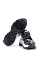 Kadın Yüksek Tabanlı Rugan Detaylı Sneaker | Derimod Kadın Yüksek Tabanlı Rugan Detaylı Sneaker | Derimod