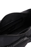 Women Black Long Strap Fabric Shoulder Bag | Derimod Women Black Long Strap Fabric Shoulder Bag | Derimod