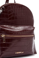 Kadın Bordo Desenli Sırt Çantası | Derimod Kadın Bordo Desenli Sırt Çantası | Derimod