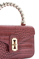 Women's Claret Red Long Strap Mini Classic Patent Leather Crossbody Bag | Derimod Women's Claret Red Long Strap Mini Classic Patent Leather Crossbody Bag | Derimod