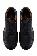 Men's Black Leather Sneaker | Derimod Men's Black Leather Sneaker | Derimod