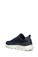 Geox Men's Navy Blue U Spherica A - Mesh + Nbk Synth Laced Fabric Sneakers | Derimod Geox Men's Navy Blue U Spherica A - Mesh + Nbk Synth Laced Fabric Sneakers | Derimod