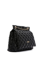 Women's Black Long Strap Quilted Shoulder Bag | Derimod Women's Black Long Strap Quilted Shoulder Bag | Derimod